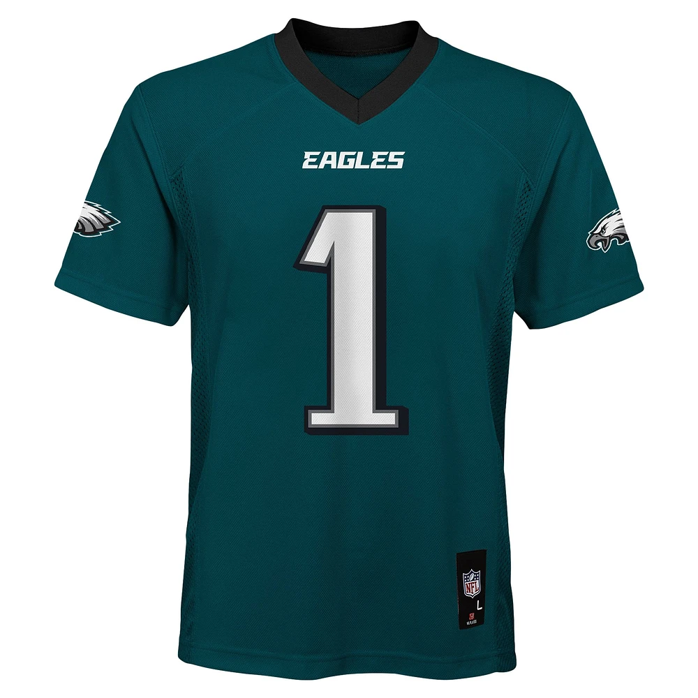 Maillot de joueur réplique des Philadelphia Eagles Midnight Green pour les jeunes Jalen Hurts