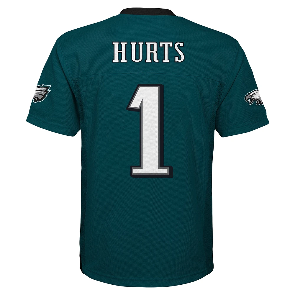 Maillot de joueur réplique des Philadelphia Eagles Midnight Green pour les jeunes Jalen Hurts