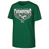 Youth Kelly Green Philadelphia Eagles Super Bowl LIX Champions Retro Diamond T-Shirt