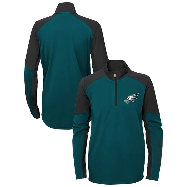 Women's Antigua Black Philadelphia Eagles Altitude Full-Zip Jacket Size: Large