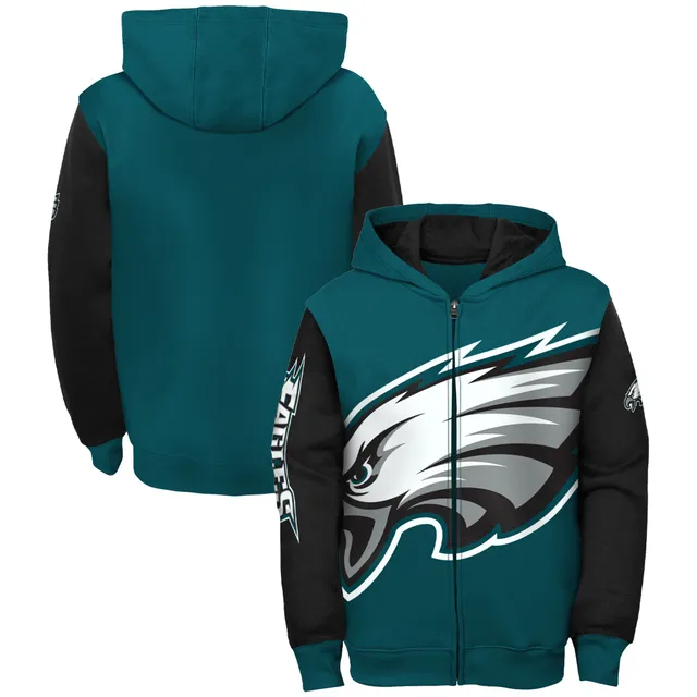 Philadelphia Eagles Dunbrooke Shag Tri-Blend Full-Zip Raglan Hoodie -  Charcoal