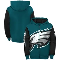 Men's Fanatics Branded Midnight Green Philadelphia Eagles Big & Tall  Full-Zip Hoodie