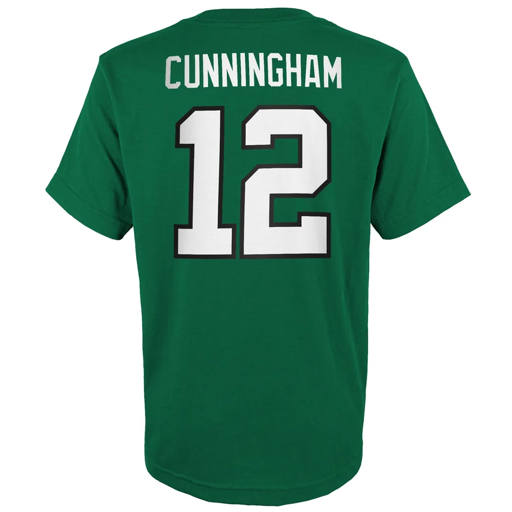 Youth Philadelphia Eagles Randall Cunningham Mitchell & Ness Midnight Green  Retired Retro Player Name & Number