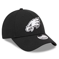 Youth New Era Black Philadelphia Eagles  Main B-Dub 9FORTY Adjustable Hat