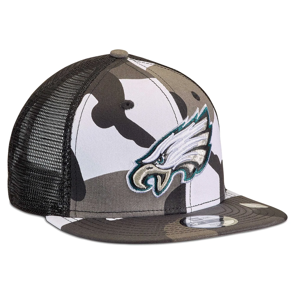 Casquette Snapback 9FIFTY Snapback pour jeunes des Eagles de Philadelphie New Era camouflage/noir