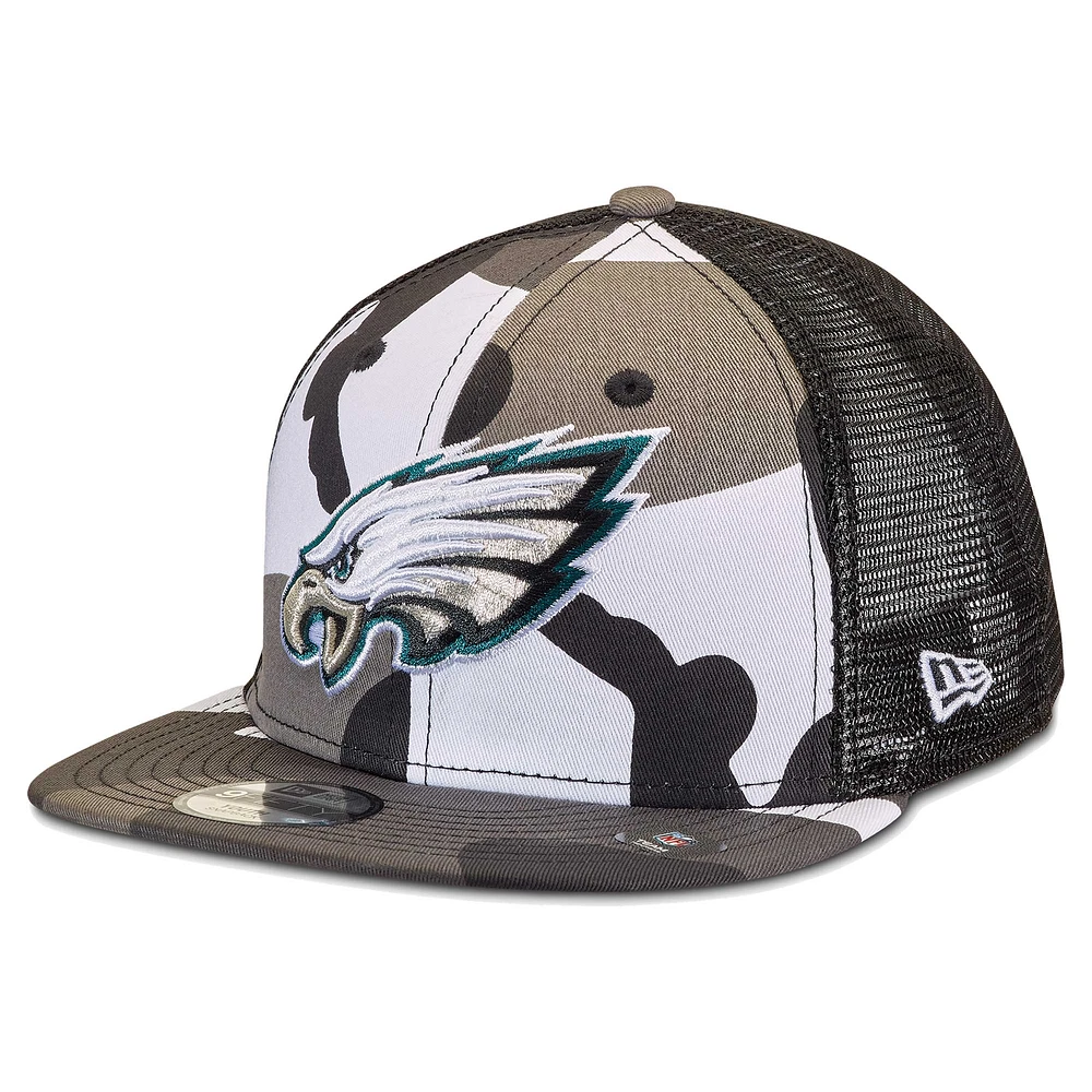 Casquette Snapback 9FIFTY Snapback pour jeunes des Eagles de Philadelphie New Era camouflage/noir