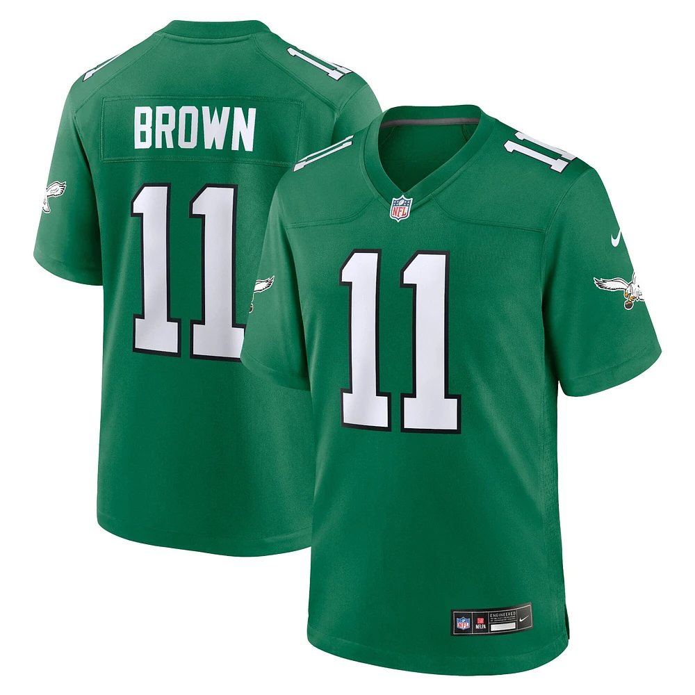 Nike A.J. pour jeunes Maillot de match marron Kelly Green des Eagles Philadelphie