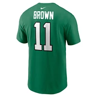 Youth Nike A.J. Brown Kelly Green Philadelphia Eagles Player Name & Number T-Shirt