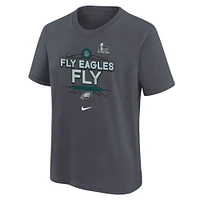 Youth Nike Anthracite Philadelphia Eagles Super Bowl LIX Local T-Shirt