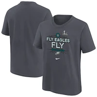 Youth Nike Anthracite Philadelphia Eagles Super Bowl LIX Local T-Shirt