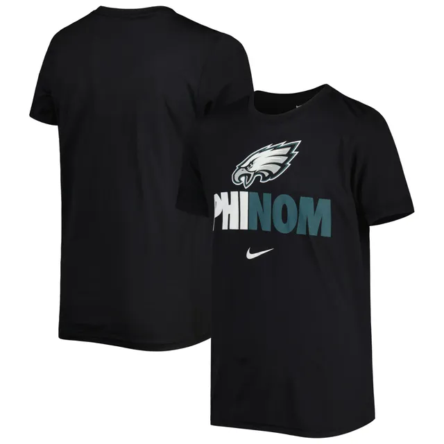 Men's Nike Heather Charcoal Philadelphia Eagles Sideline Alternate Logo  Performance T-Shirt