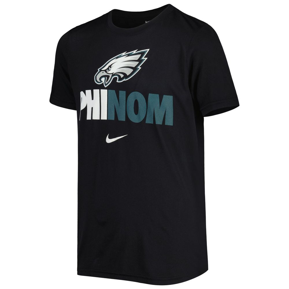 Nike Men's Philadelphia Eagles Legend Logo Black T-Shirt