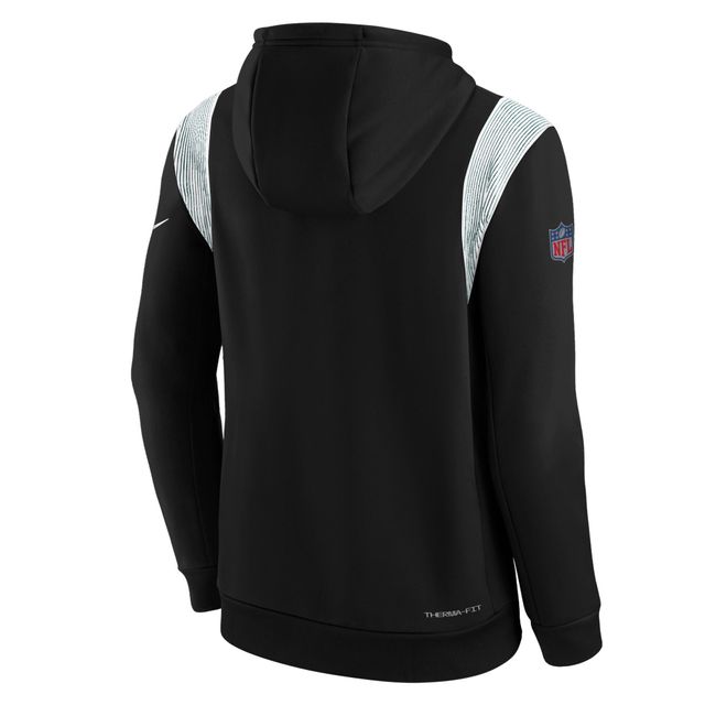 Nike Youth Nike Black Philadelphia Eagles Sideline Fleece Performance  Pullover Hoodie