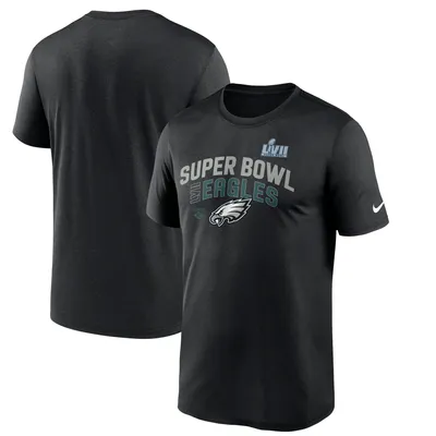 Youth Black Philadelphia Eagles 2022 NFC Champions Shadow T-Shirt