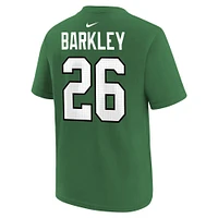 T-shirt Nike pour jeunes avec nom et numéro de joueur Saquon Barkley Kelly Green des Philadelphia Eagles