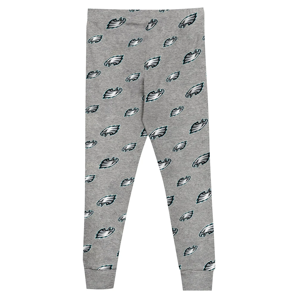 Youth Philadelphia Eagles Long Sleeve T-Shirt and Pants Sleep Set