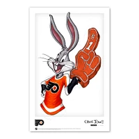 Bugs Bunny Philadelphia Flyers 11" x 17" Looney Tunes Poster Print