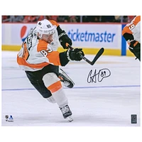 Cam Atkinson Philadelphia Flyers Autographed 16'' x 20'' White Jersey Shooting Photograph