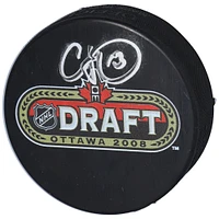 Cam Atkinson Philadelphia Flyers Autographed 2008 NHL Draft Logo Hockey Puck
