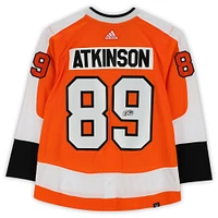 Cam Atkinson Philadelphia Flyers Autographed Orange Adidas Authentic Jersey