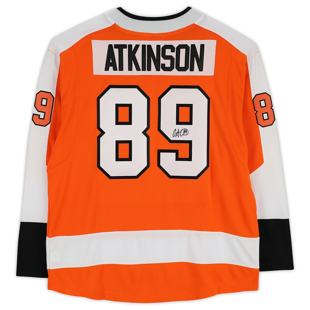 Maillot Breakaway Fanatics orange autographié par Cam Atkinson des Flyers de Philadelphie