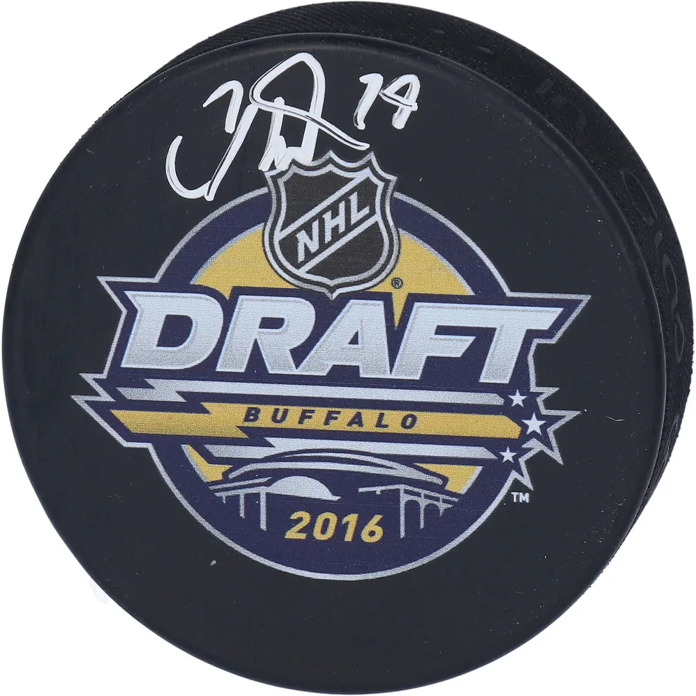Carter Hart Philadelphia Flyers Autographed NHL Hockey Logo Puck