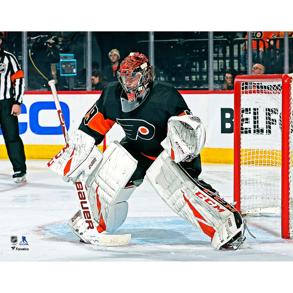 Carter Hart Philadelphia Flyers Locker Room 11 x 14 Framed Hockey Photo