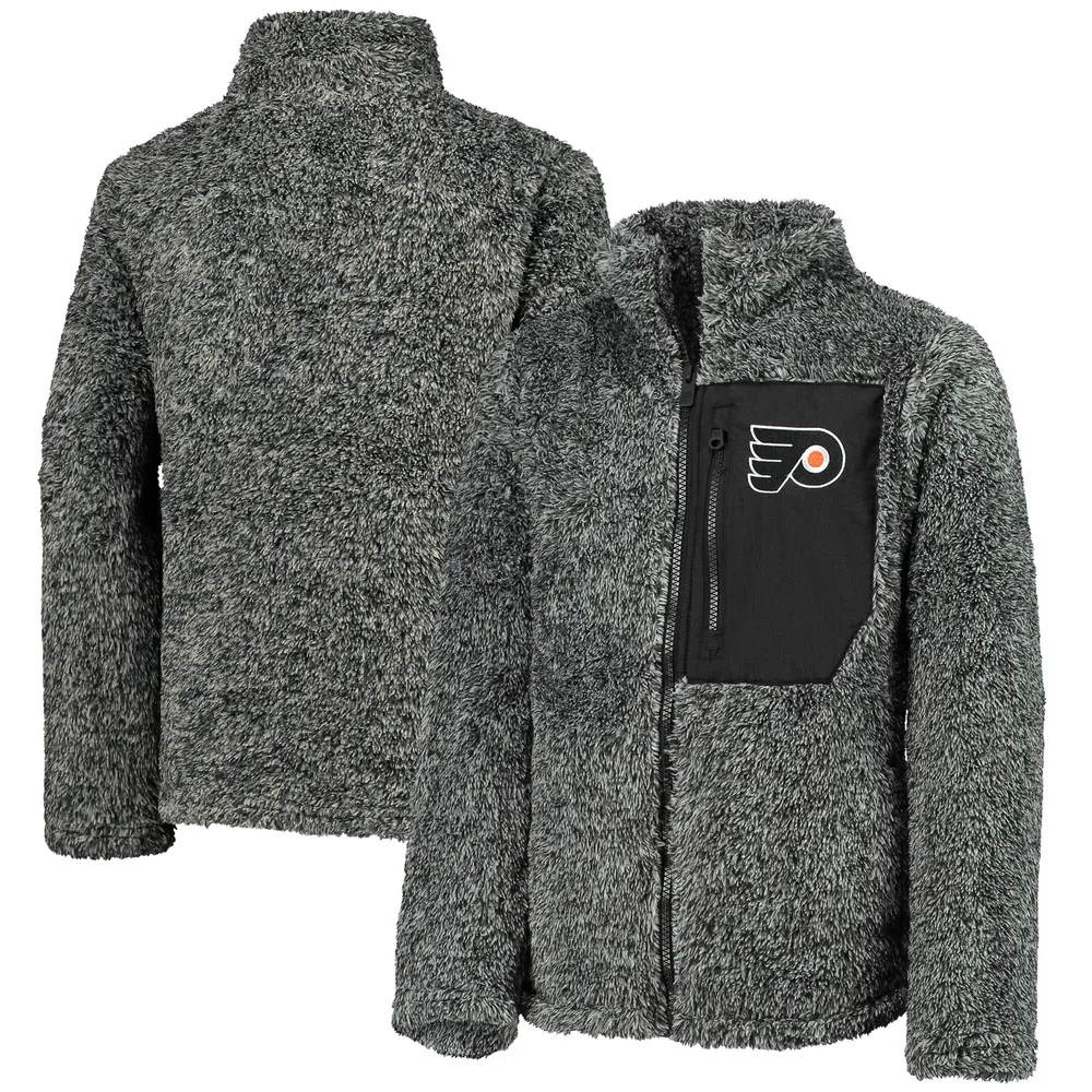 Philadelphia Flyers Girls Youth Fan Gear Sherpa Full-Zip Jacket - Black