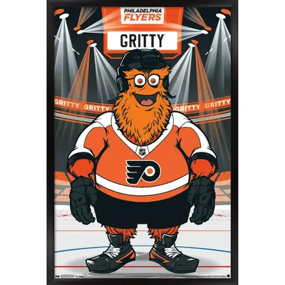 Gritty Philadelphia Flyers 35.75'' x 24.25'' Framed Mascot Poster