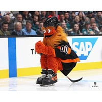 Photographie de célébration du maillot noir non signé des Flyers Philadelphie