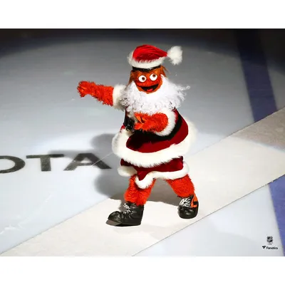 Gritty Philadelphia Flyers Fanatics Authentic Unsigned Santa Claus Photograph