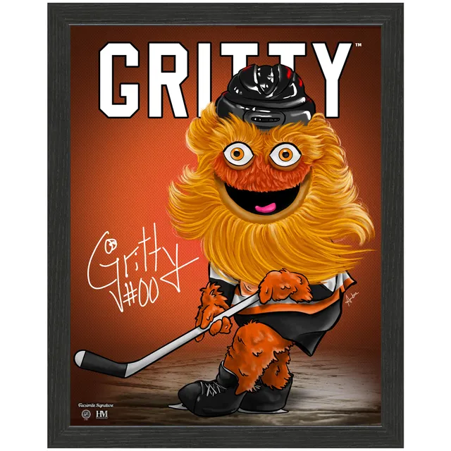 Men's Fanatics Branded Black Philadelphia Flyers Go Gritty Mascot T-Shirt