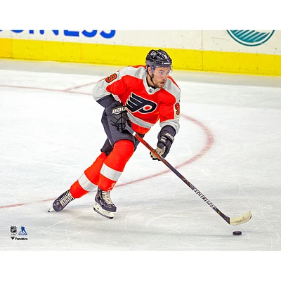 Ivan Provorov Philadelphia Flyers Photographie de patinage en maillot orange non signée