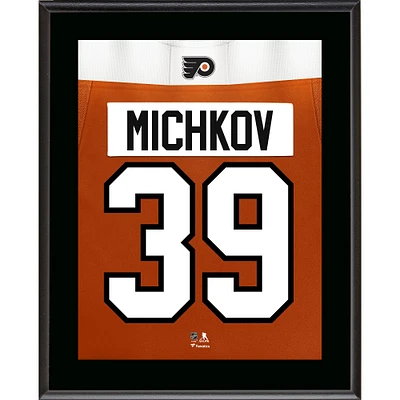 Matvei Michkov Philadelphia Flyers 10.5" x 13" Jersey Number Sublimated Player Plaque