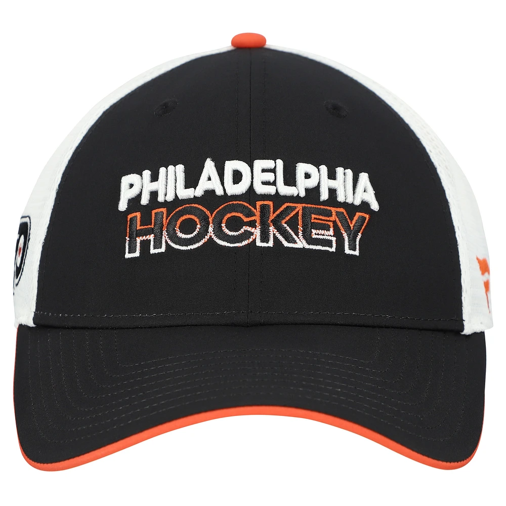 Casquette ajustable en maille noire Fanatics pour homme des Flyers de Philadelphie