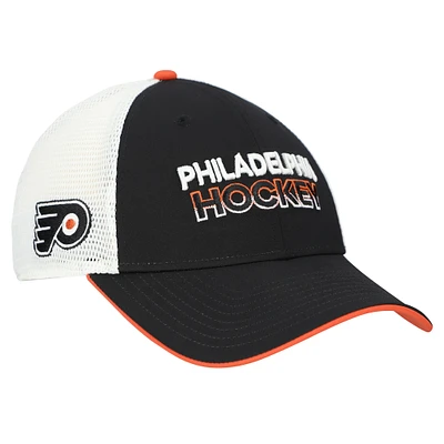 Casquette ajustable en maille noire Fanatics pour homme des Flyers de Philadelphie
