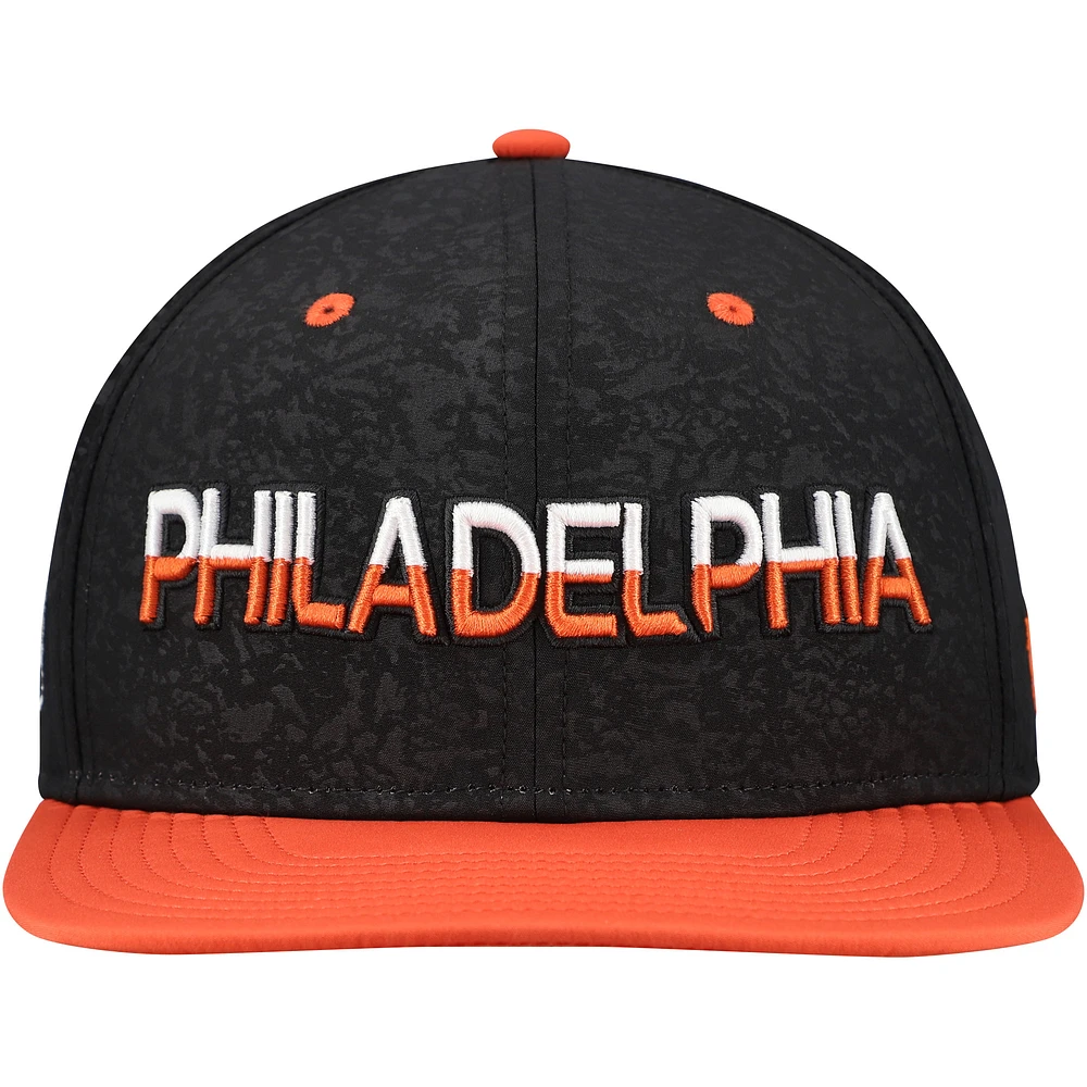 Casquette Snapback noire avec logo alternatif des Flyers de Philadelphie Fanatics pour hommes