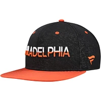 Casquette Snapback noire avec logo alternatif des Flyers de Philadelphie Fanatics pour hommes