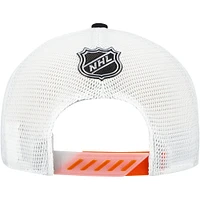 Men's Fanatics  Black Philadelphia Flyers Authentic Pro Draft Adjustable Trucker Hat