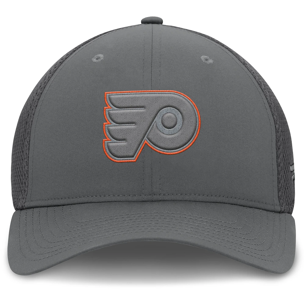 Casquette ajustée Flex grise pour hommes des Flyers de Philadelphie Fanatics