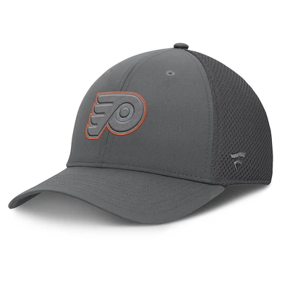 Casquette ajustée Flex grise pour hommes des Flyers de Philadelphie Fanatics