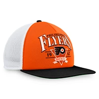 Men's Fanatics  Orange Philadelphia Flyers Classic Foam Adjustable Trucker Hat