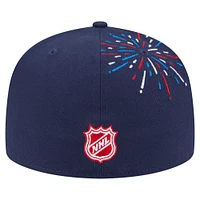Men's New Era  Navy Philadelphia Flyers Americana Fireworks 59FIFTY Fitted Hat