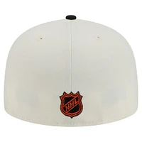 Men's New Era  White Philadelphia Flyers Chrome Two-Toned 59FIFTY Fitted Hat