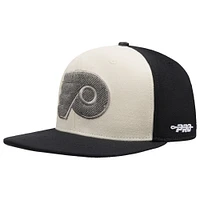 Men's Pro Standard  Cream Philadelphia Flyers French Terry Snapback Hat