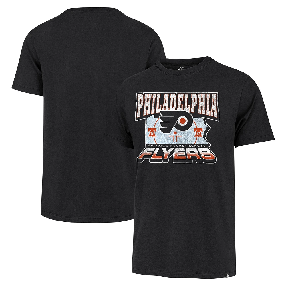 T-shirt Franklin régional localisé des Flyers de Philadelphie '47 noir pour hommes