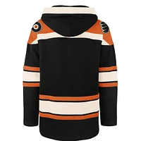 Sweat à capuche noir '47 pour homme des Flyers de Philadelphie Superior Lacer