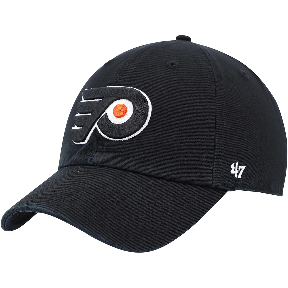 Casquette réglable '47 Philadelphia Flyers Team Logo Clean Up pour homme