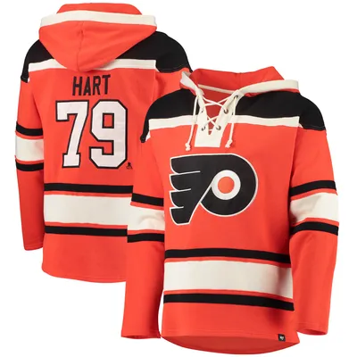 Carter Hart Philadelphia Flyers '47 Player Name & Number Lacer Pullover Hoodie - Orange
