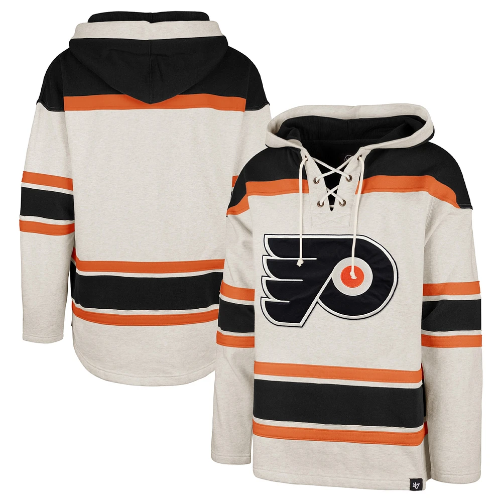 Chandail à capuchon lacets '47 Oatmeal Philadelphia Flyers Rockaway pour hommes